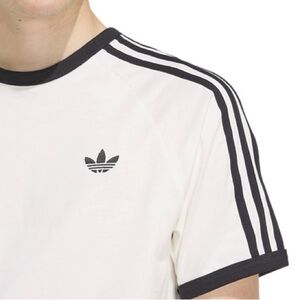 adidas Originals White and Black Short Sleeve Tee